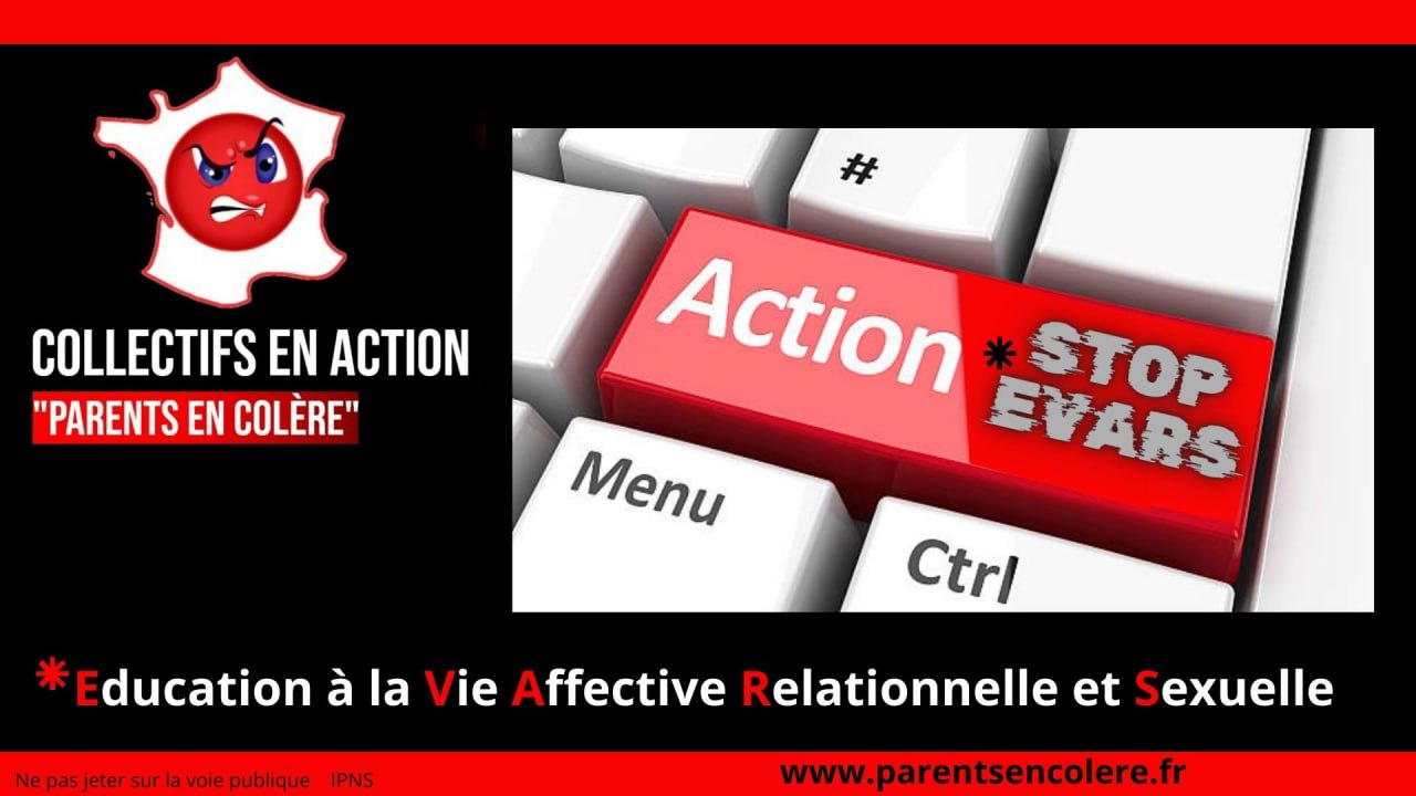 Les Parents refusent que leur enfant soit soumis aux séances evars, education à la vie affective relationnelle et sexuelle, tous les enfants !!